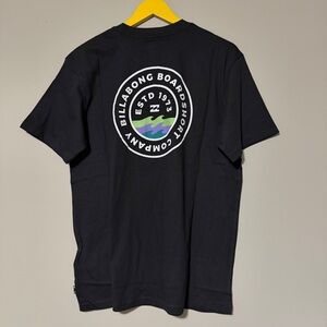 Billabong black surf tee Size M